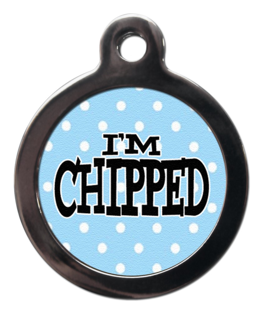 Personalised Pet ID Tags I'm Chipped Pet Tag For Dogs Cat